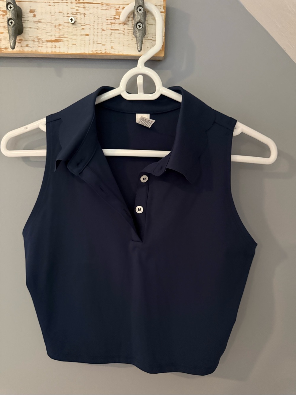 Sleeveless Polo Top with Match Skirt